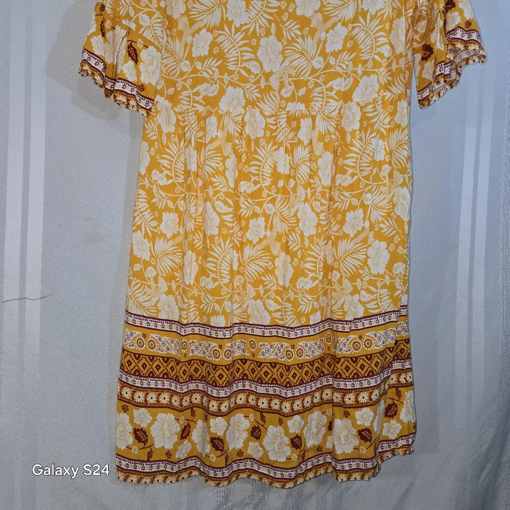 FEMALE SUMMER MINI CASUAL DRESS BOHEMIAN  V-NECK WITH TASSEL SIZE SEE PICTURES
